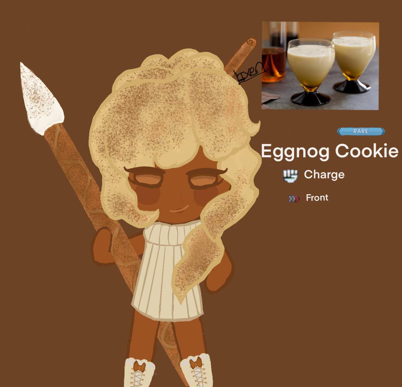 New Cookie Run Oc Eggnog Cookie Cookie Run Amino