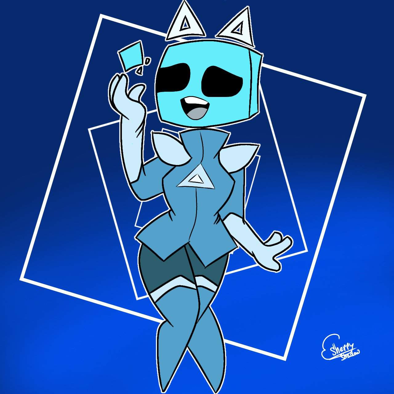 Cube And Little Cyan Just Shapes And Beats Amino