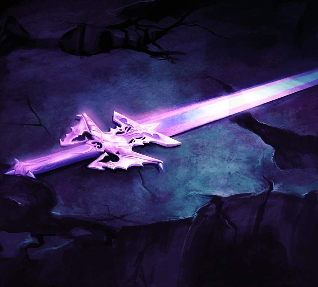 Фиолетовый одноручный меч Геншин