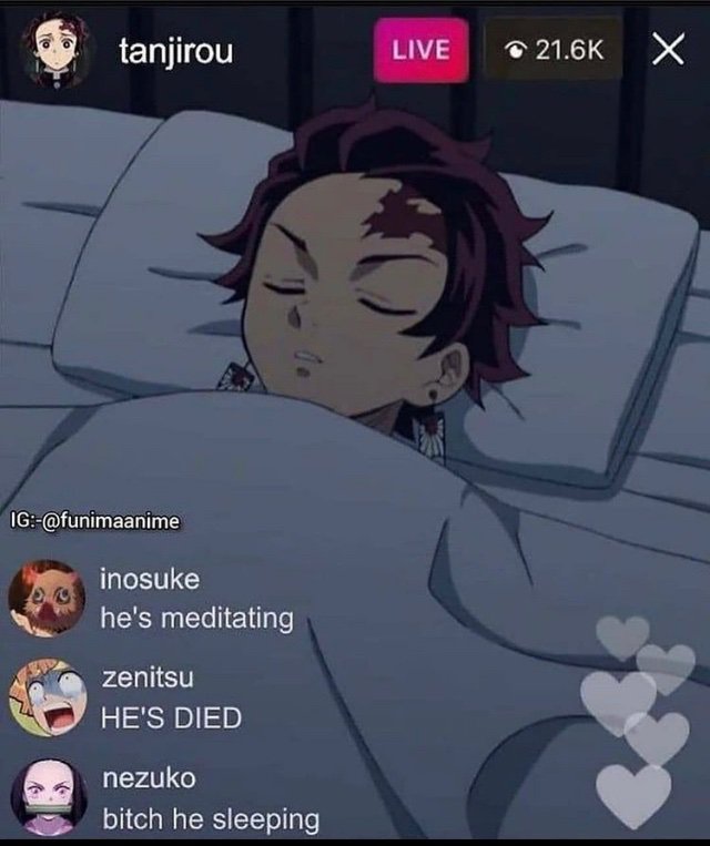 Tanjiro Sleeping | Demon Slayer: Kimetsu No Yaiba Amino