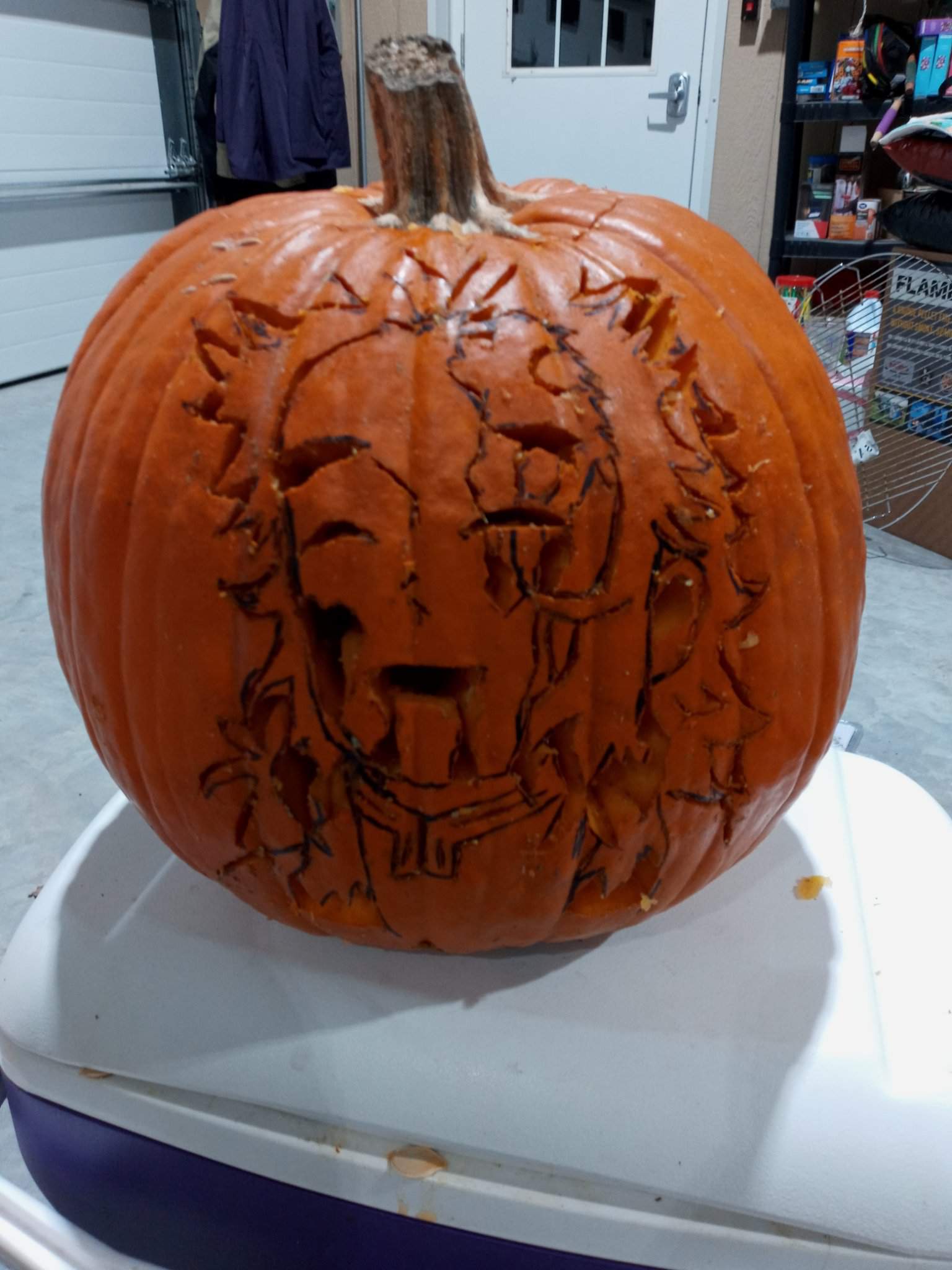 Demon Slayer Pumpkin Carving Easy