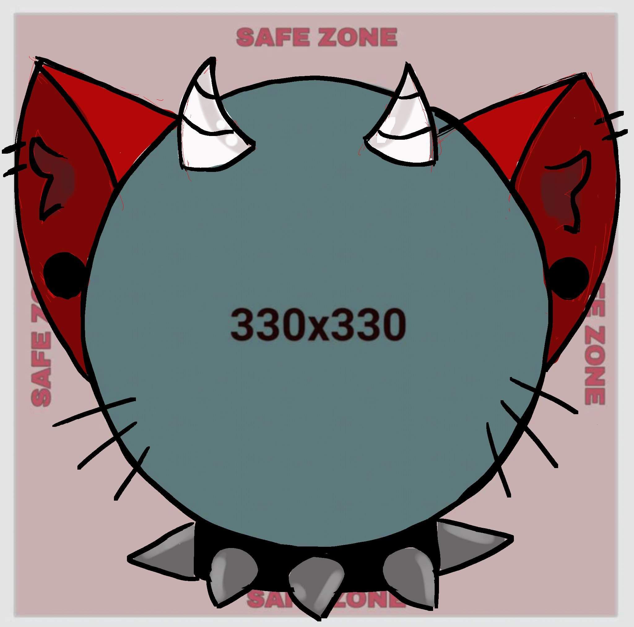 Red Demon Cat Profile Frame Amino Frame And Event Amino