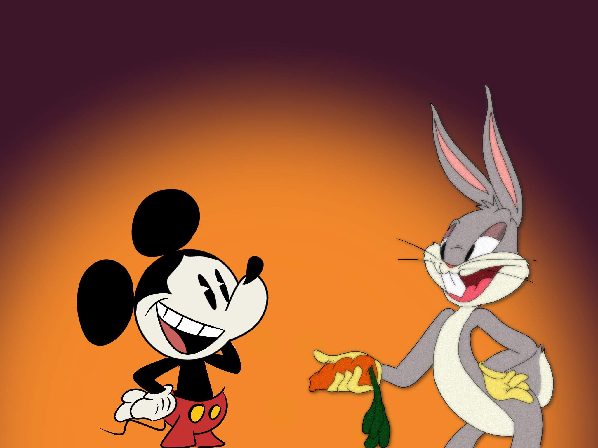 Mickey Mouse And Bugs Bunny Cartoon Amino
