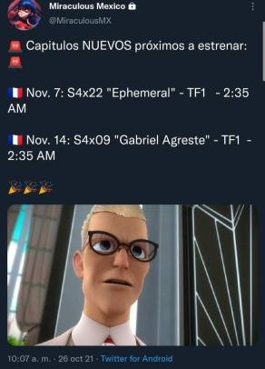 Diffusion Tf1 Diffusera En Exclusivite L Episode Gabriel Agreste Dimanche 14 Novembre A 9h35 Miraculous Ladybug Espanol Amino