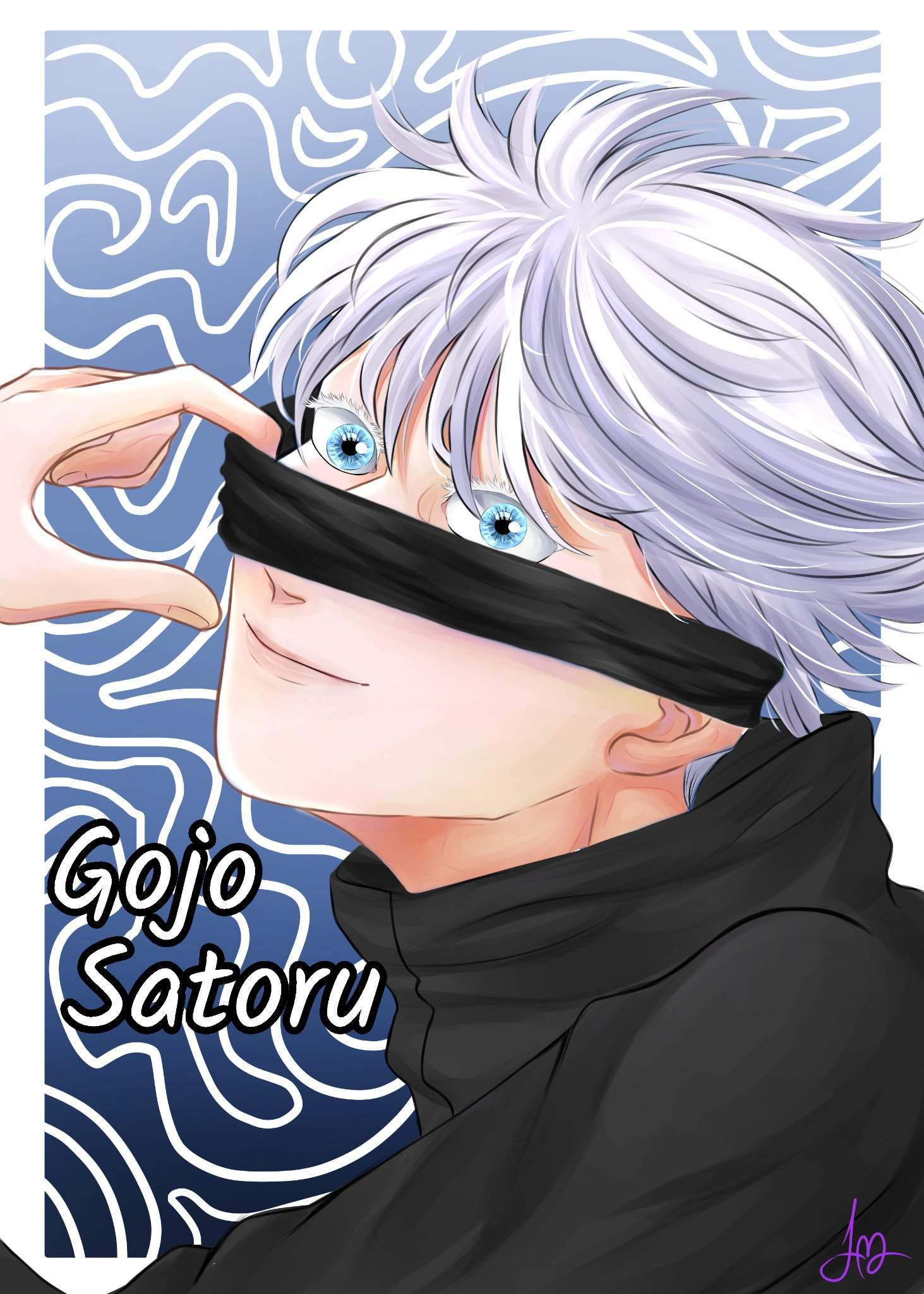 Gojo Satoru Fanart + Hello Message | Jujutsu Kaisen! Amino