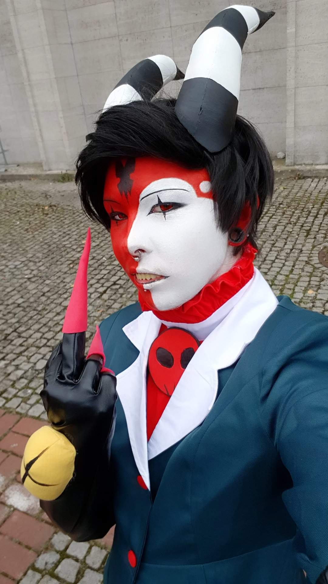 More of my Blitzo Cosplay | Helluva Boss Amino