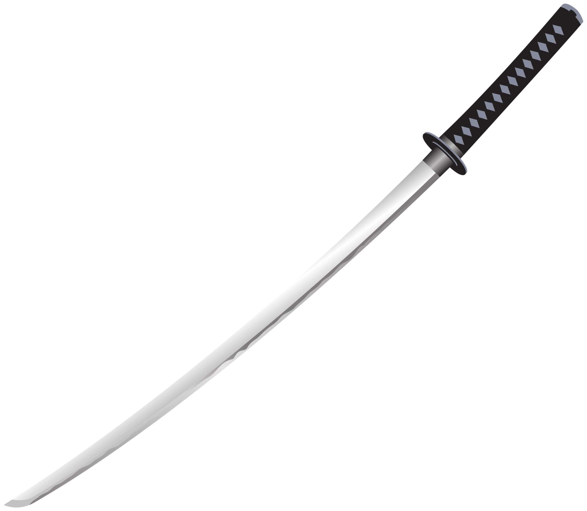 Самурайский меч без фона