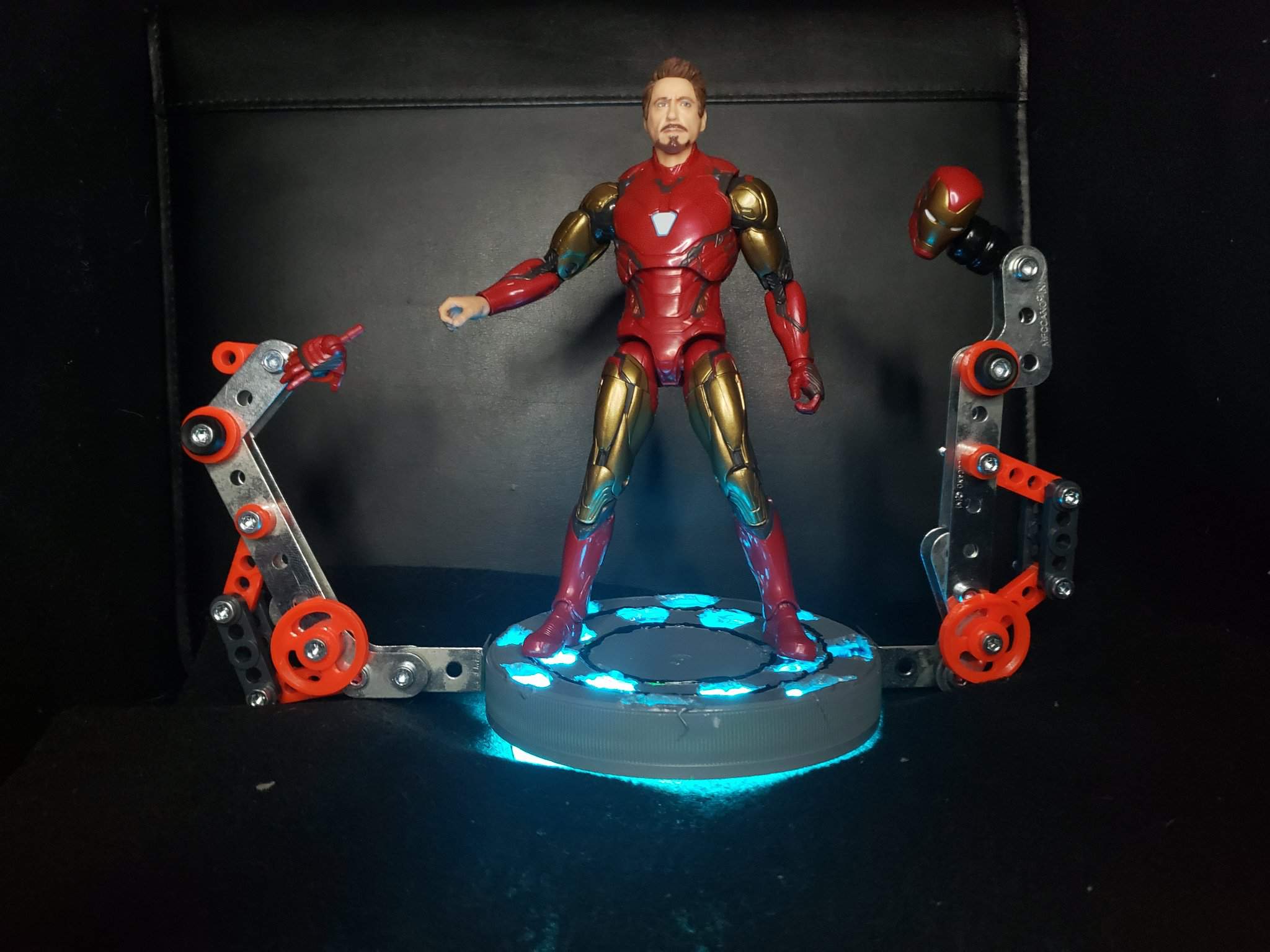 Custom Marvel's legends iron man suit up platform | Marvel Amino