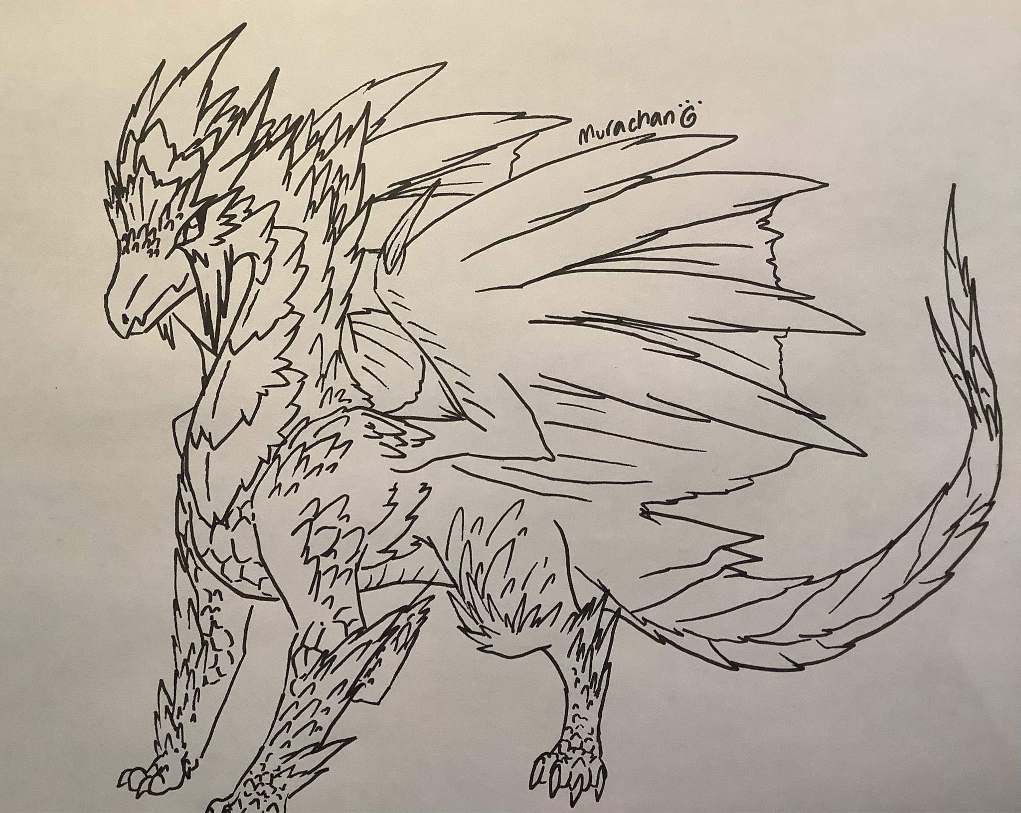 Velkhana Sketch Monster Hunter Amino