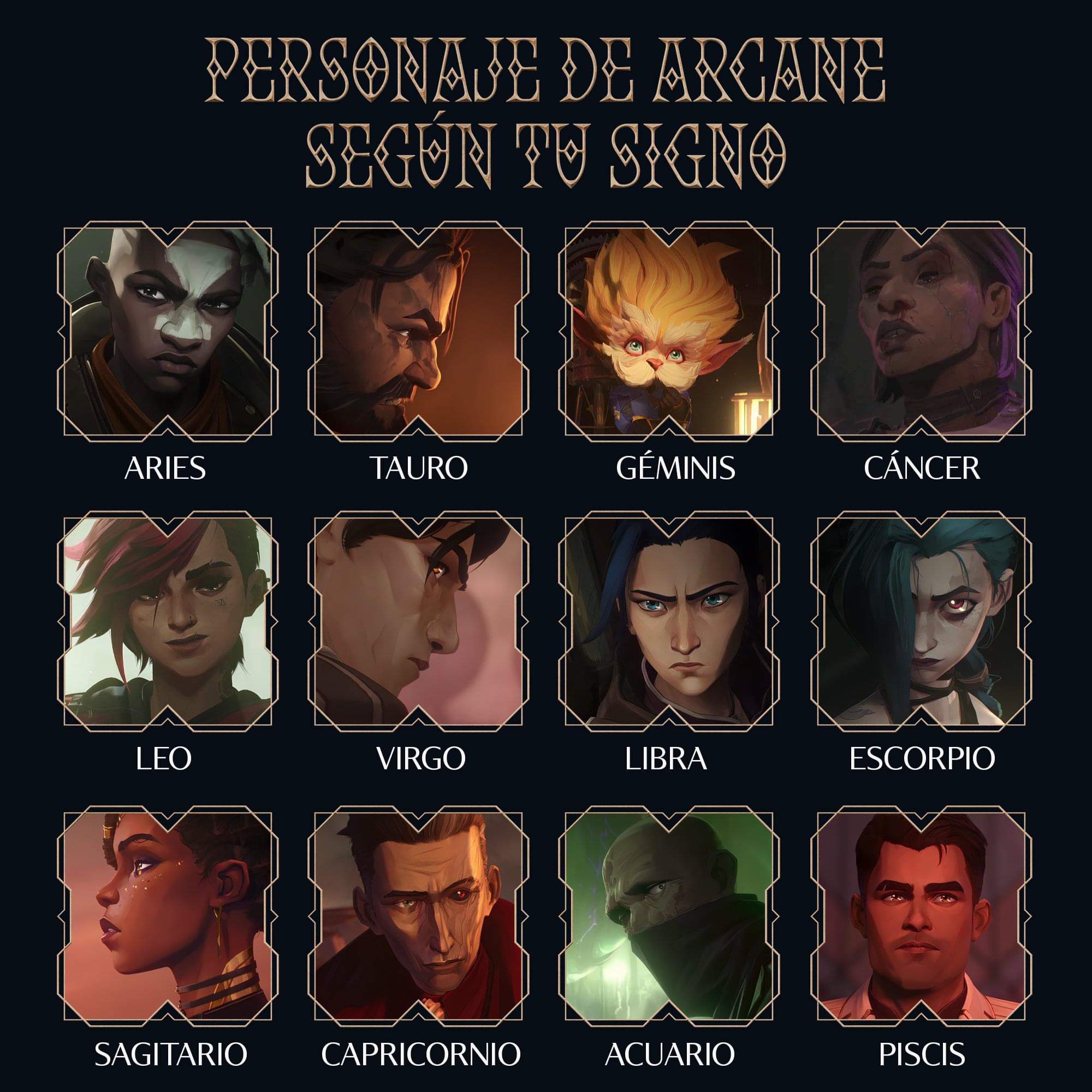 PERSONAJE DE ARCANE POR SIGNO🖤 | League Of Legends En Español Amino