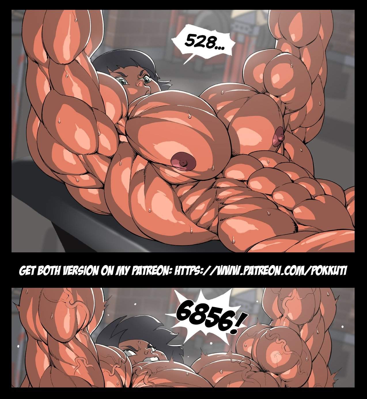 Muscle growth girl hentai фото 106