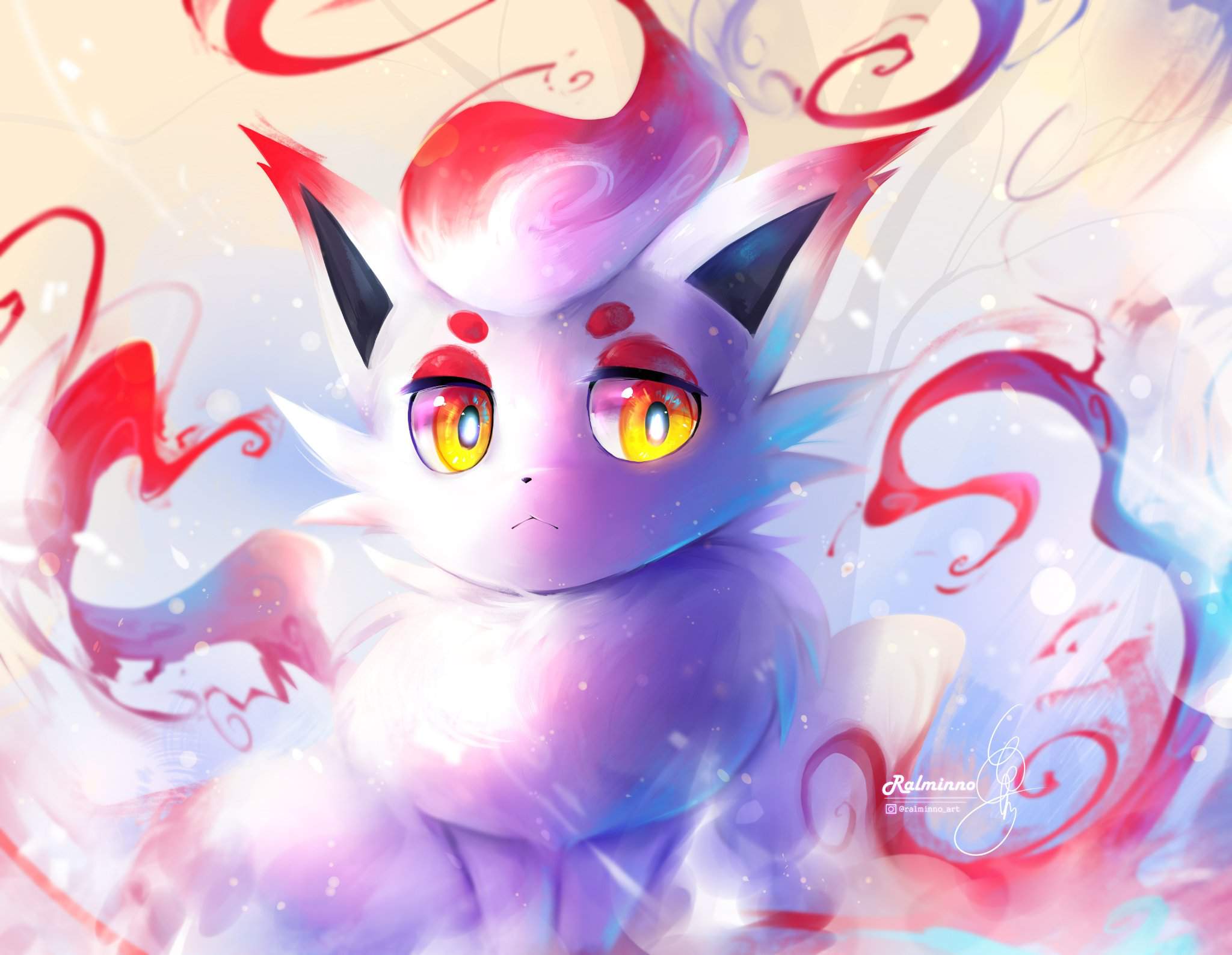 Hisuian Zorua Fanart | Pokémon Amino