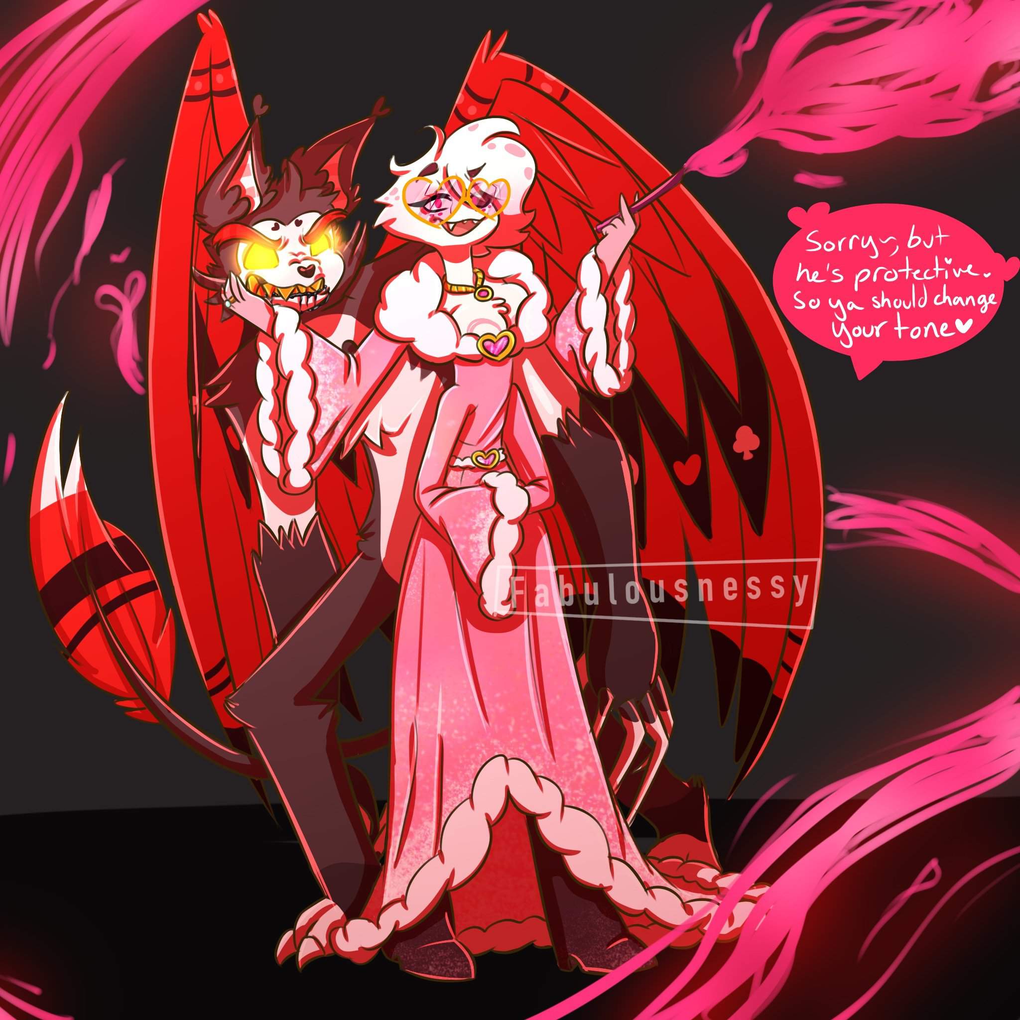 Huskerdust Angel Dust Overlord Au Hazbin Hotel Official Amino 