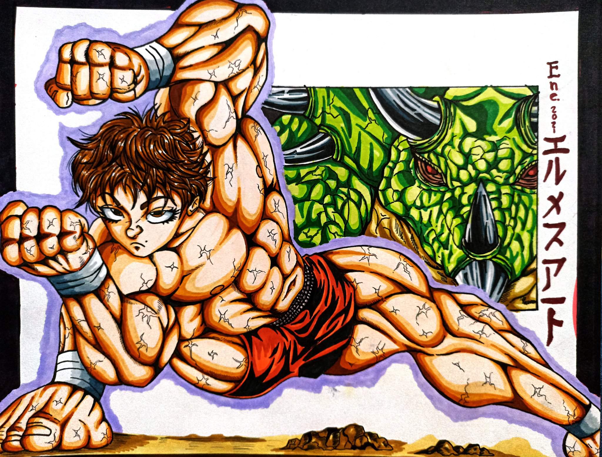 What Is Baki Fighting Style Dibujo de Baki Triceratops Fist 🔥🔥🔥 | •Anime• Amino