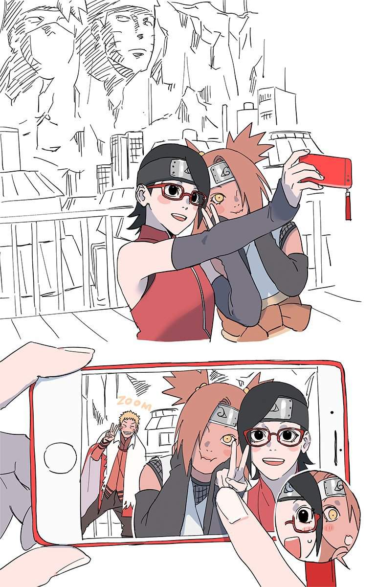 Chocho And Sarada Boruto Amino