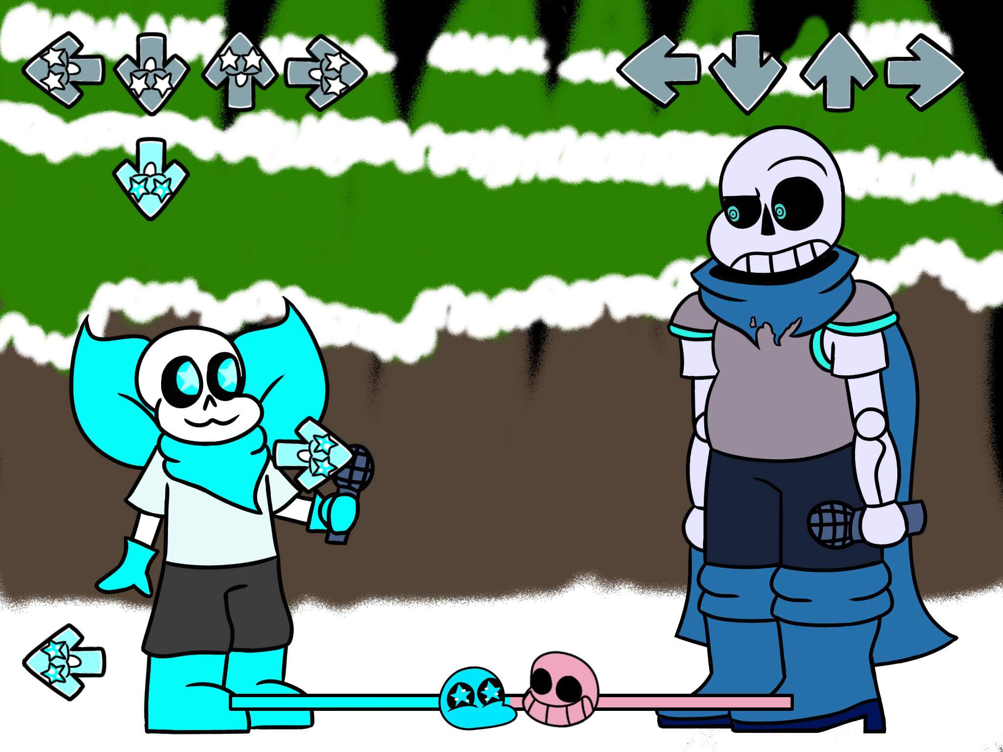 Copy-Cat But Its A Blueberry And Underswap Sans Cover | Undertale Amino