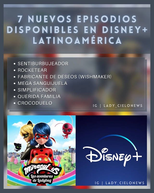 Nuevos Episodios Disponibles En Disney Latinoam Rica Miraculous Ladybug Espa Ol Amino