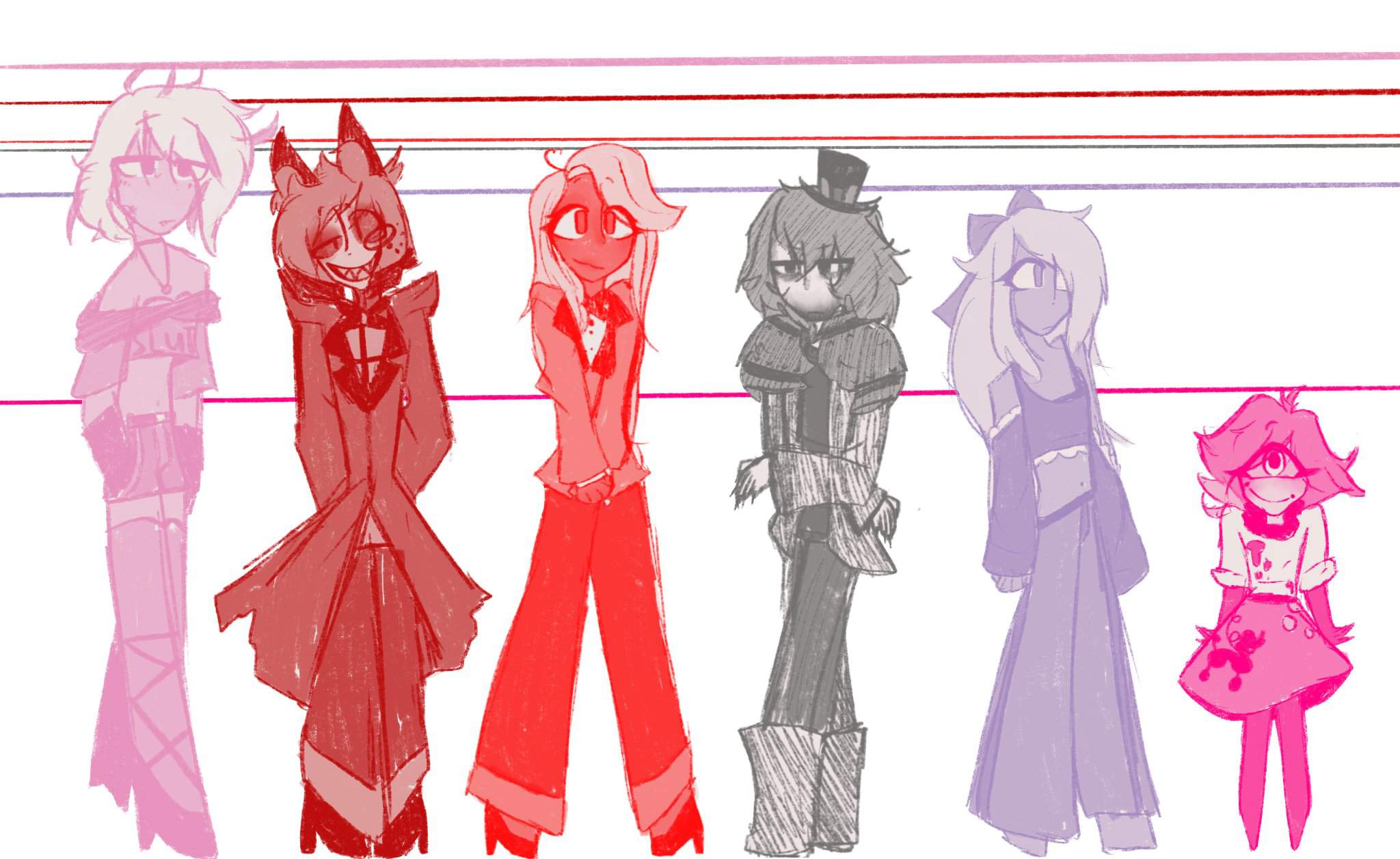 Height reference/Design reference chart i made for an au i have