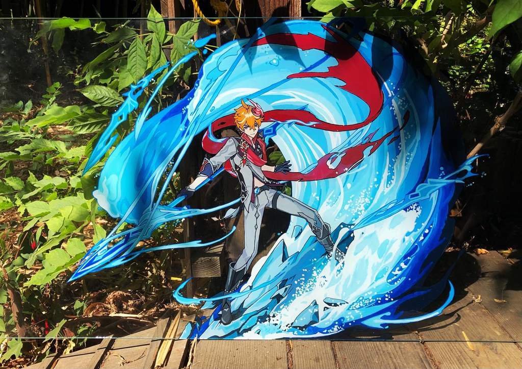 Genshin Impact Childe Glass Painting! Genshin Impact Amino Genshin Impact Childe Glass Painting! Genshin Impact Amino