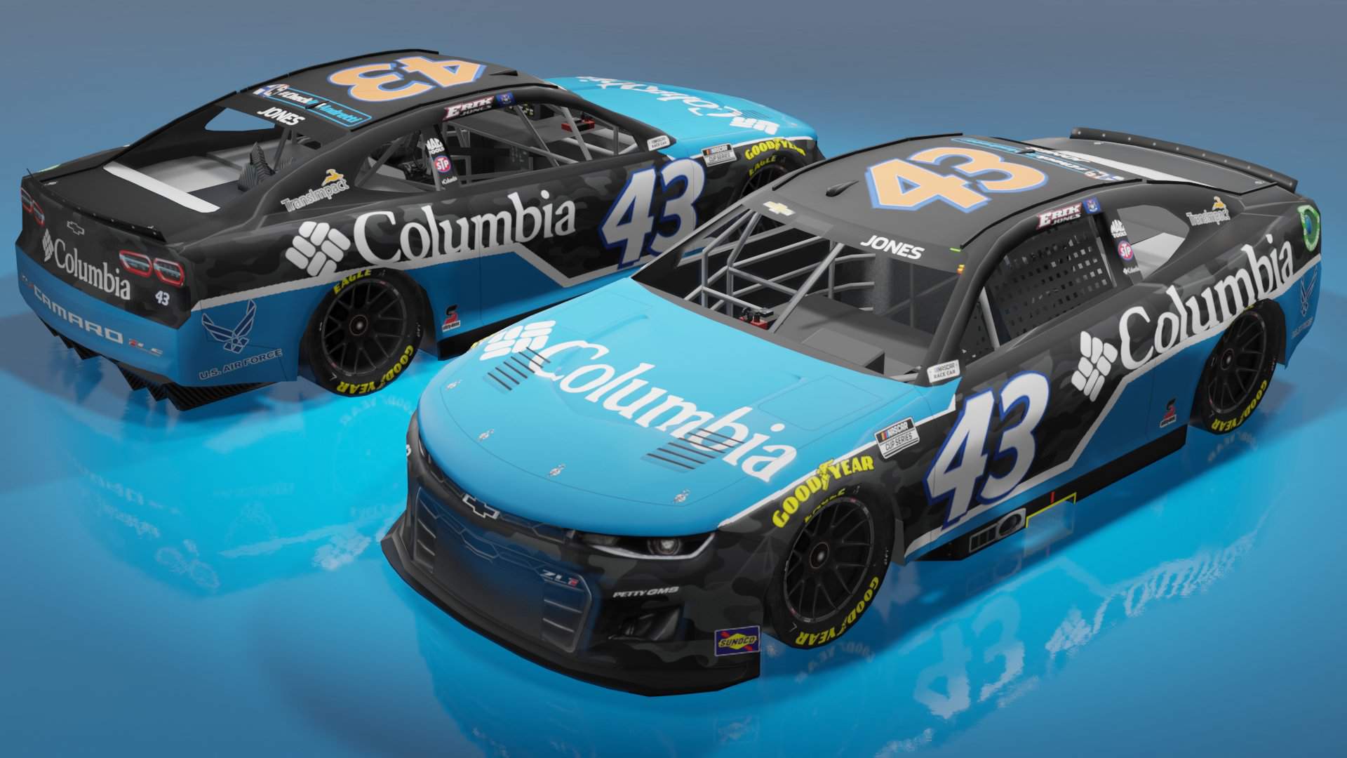 Erik Jones Columbia 2022 Concept Nascar Amino