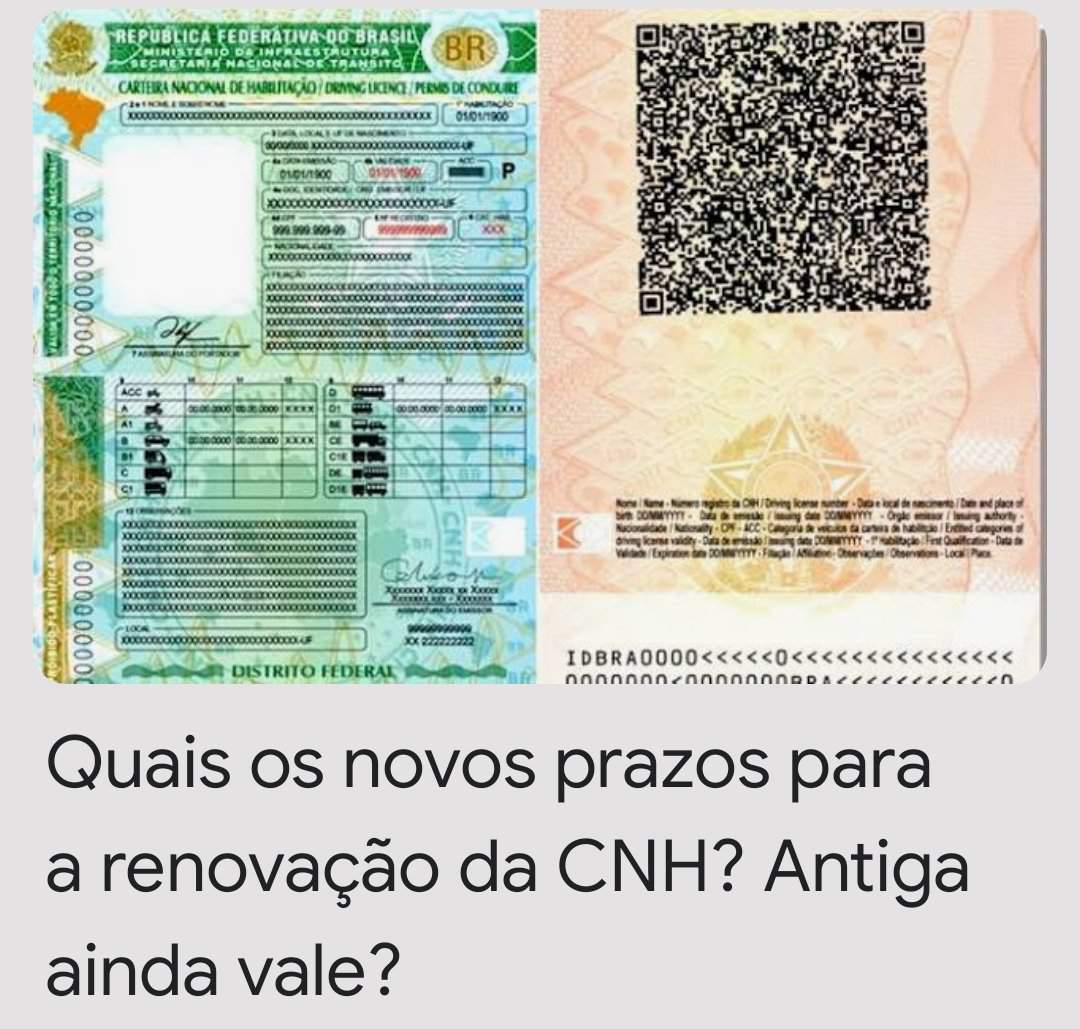 Quais Os Novos Prazos Para A Renova O Da Cnh Antiga Ainda Vale M