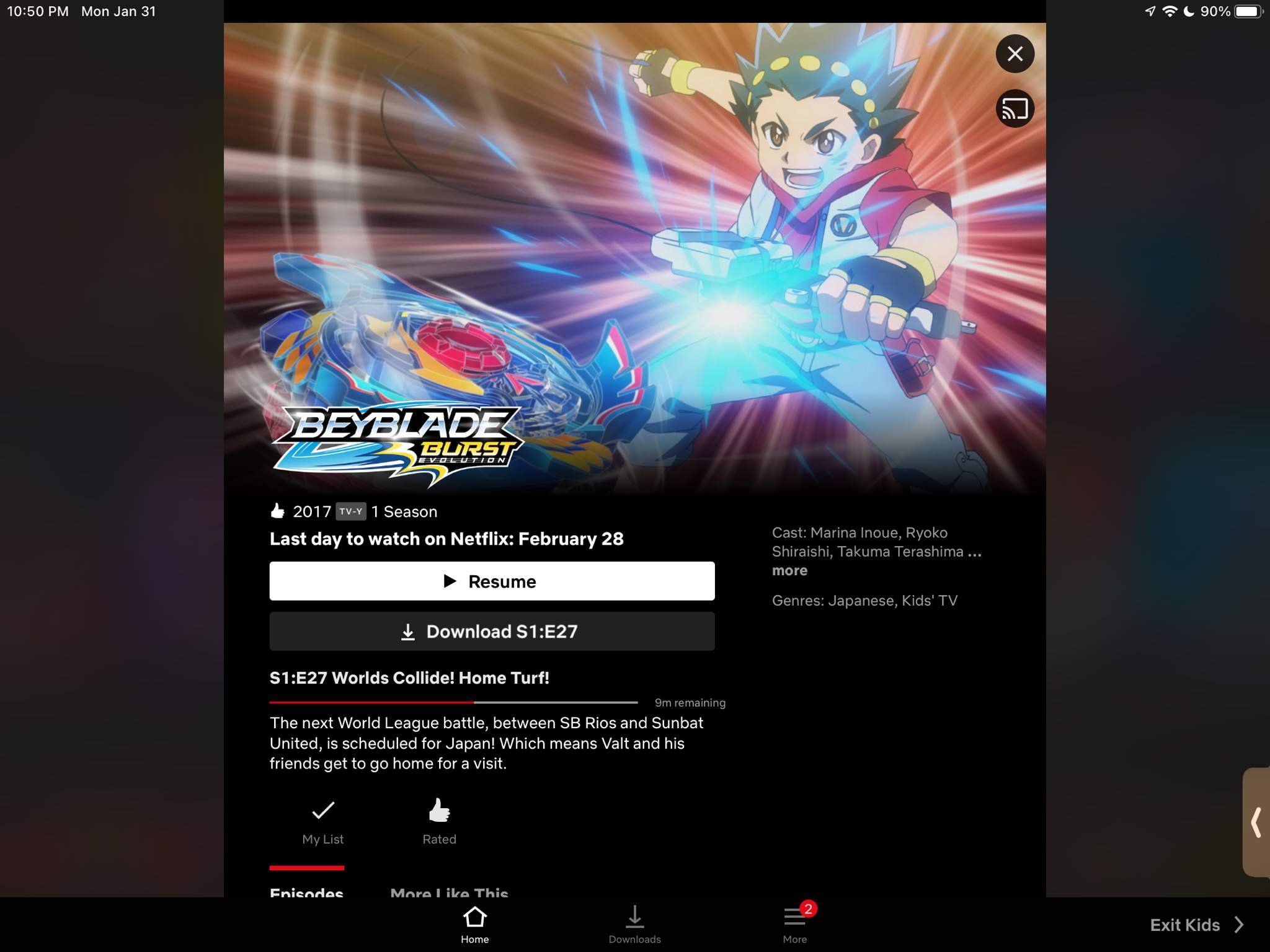 As of March 1, 2022, <b>Beyblade</b> <b>Burst</b> Evolution will be leaving Netflix and w...