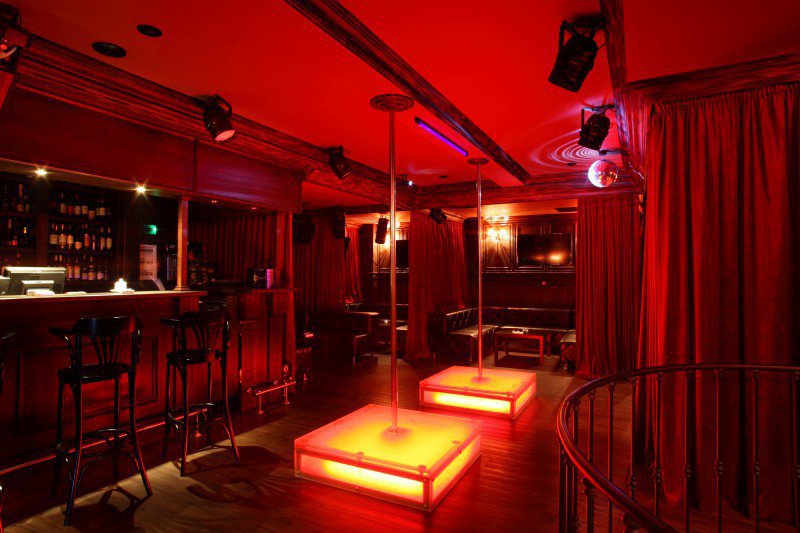 Strip club back room