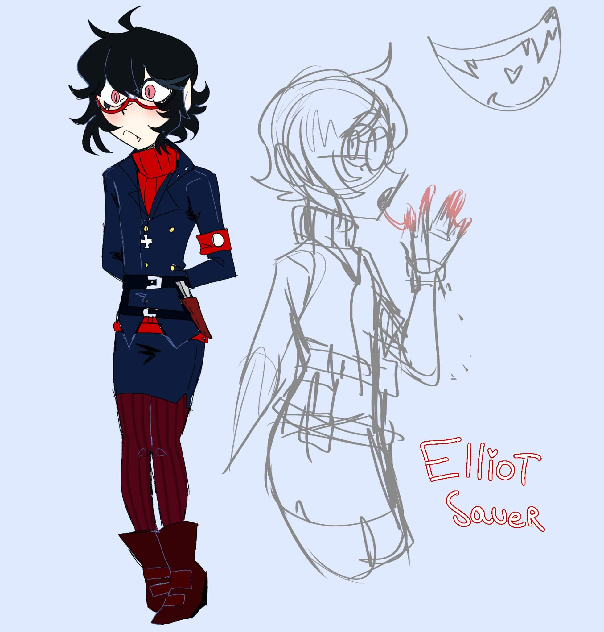 (ill make a proper profile later lmao-) My oc Elliot! she&apos;s apart of M...