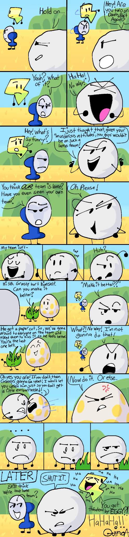 Bfb Month Day 11 Snowball Fanny Lightning Eggy And Grassy Object Shows Amino