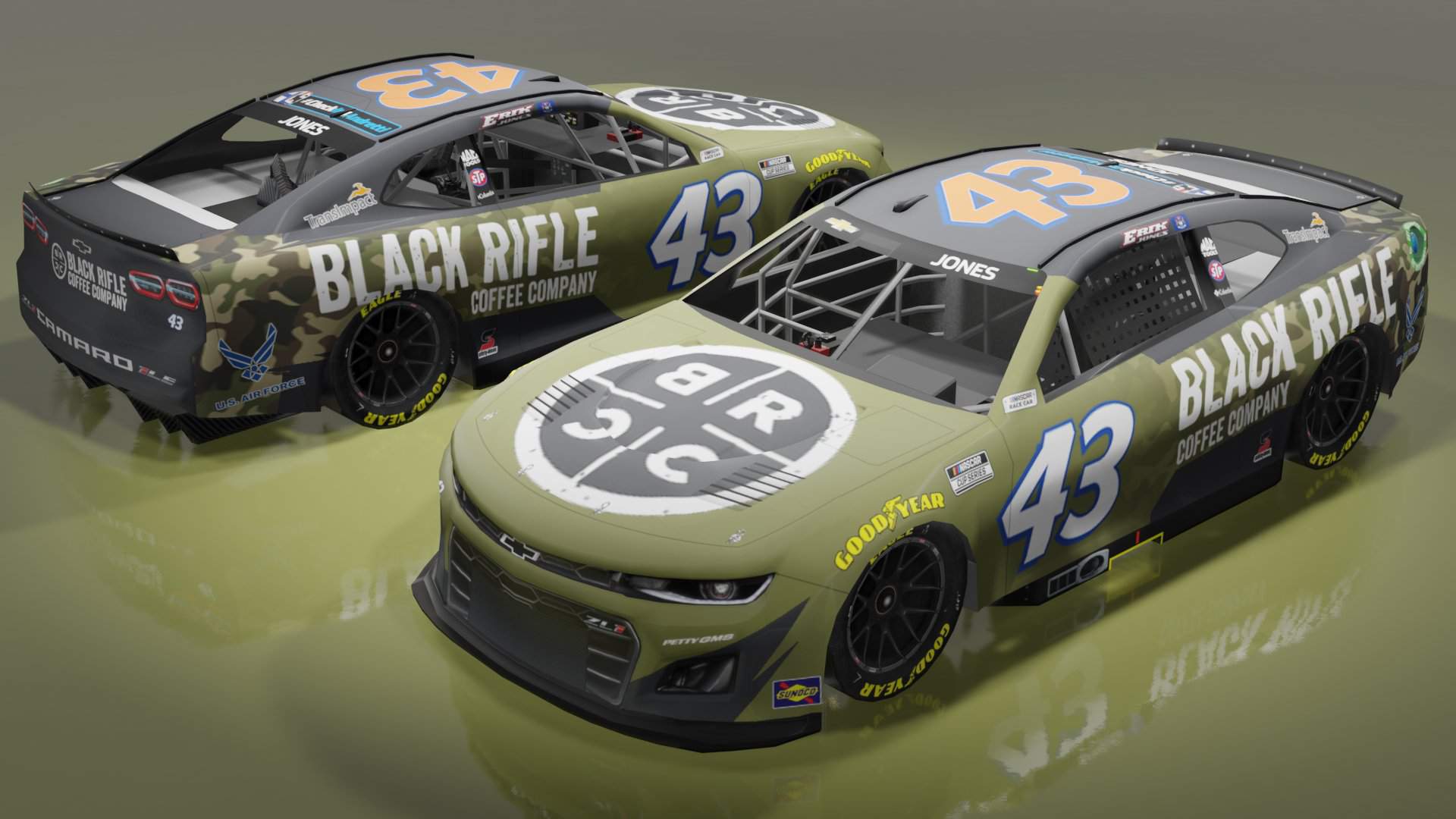 Erik Jones 2022 Black Rifle Coffee Company Concept NASCAR Amino