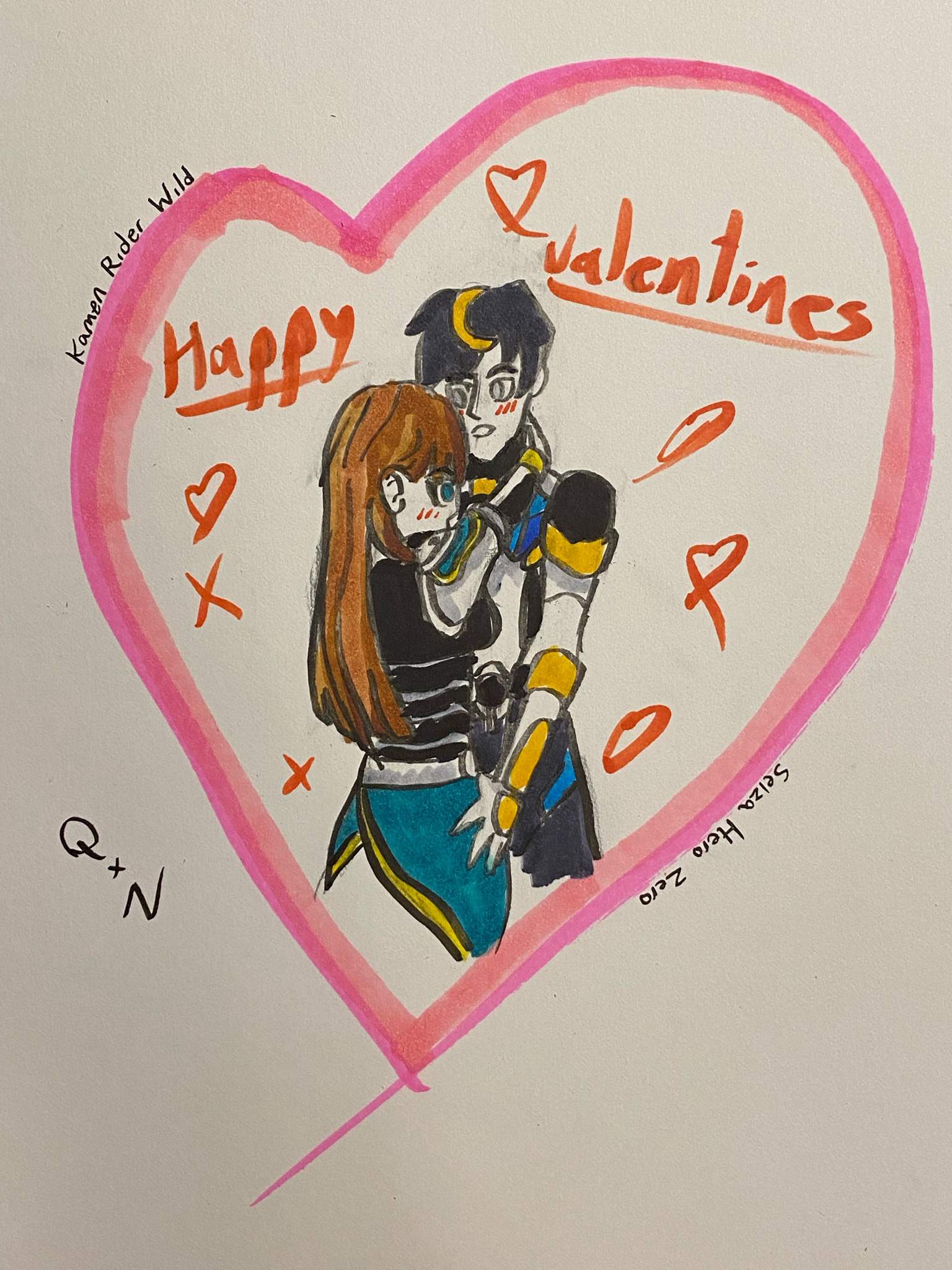 kamen rider valentines day card