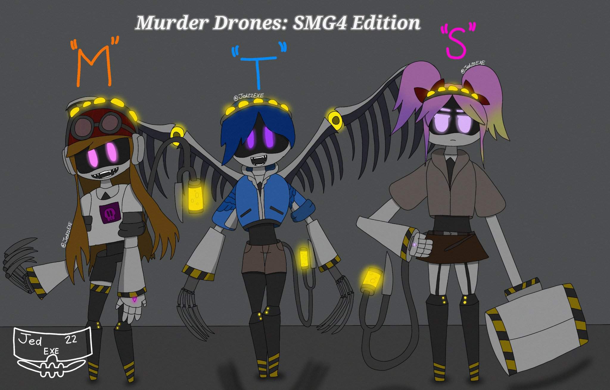 What If Meggy Tari And Saiko Were Disassembly Drones Smg4 Amino