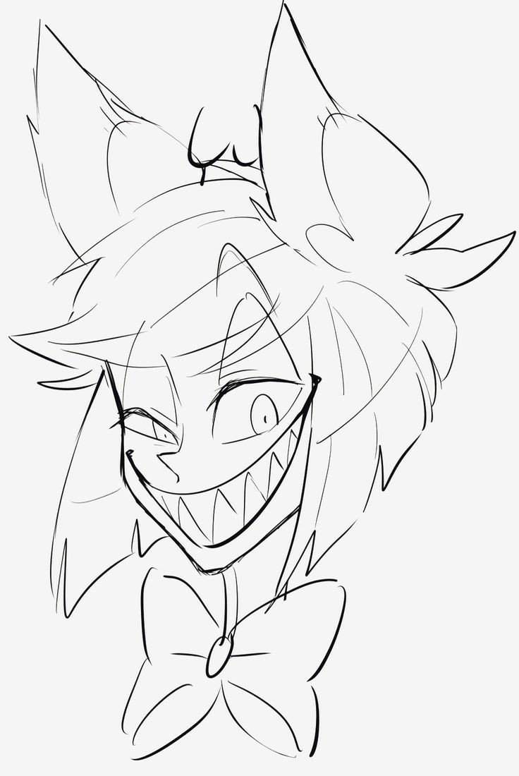 How To Draw Alastor From Hazbin Hotel Easy Drawings D