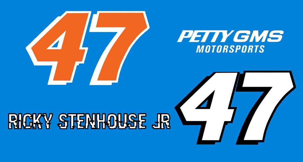 Ricky Stenhouse Jr Petty GMS Motorsports 47 number concept | NASCAR Amino