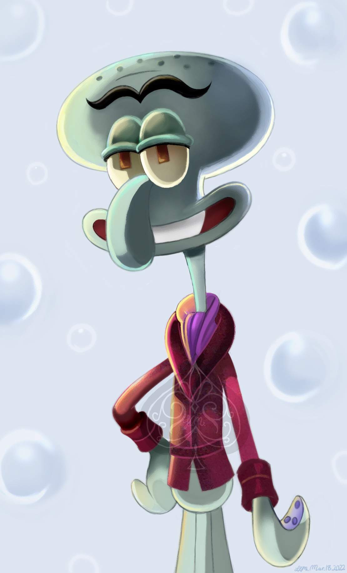 Squilliam Fancyson Portrait | Cartoon Amino