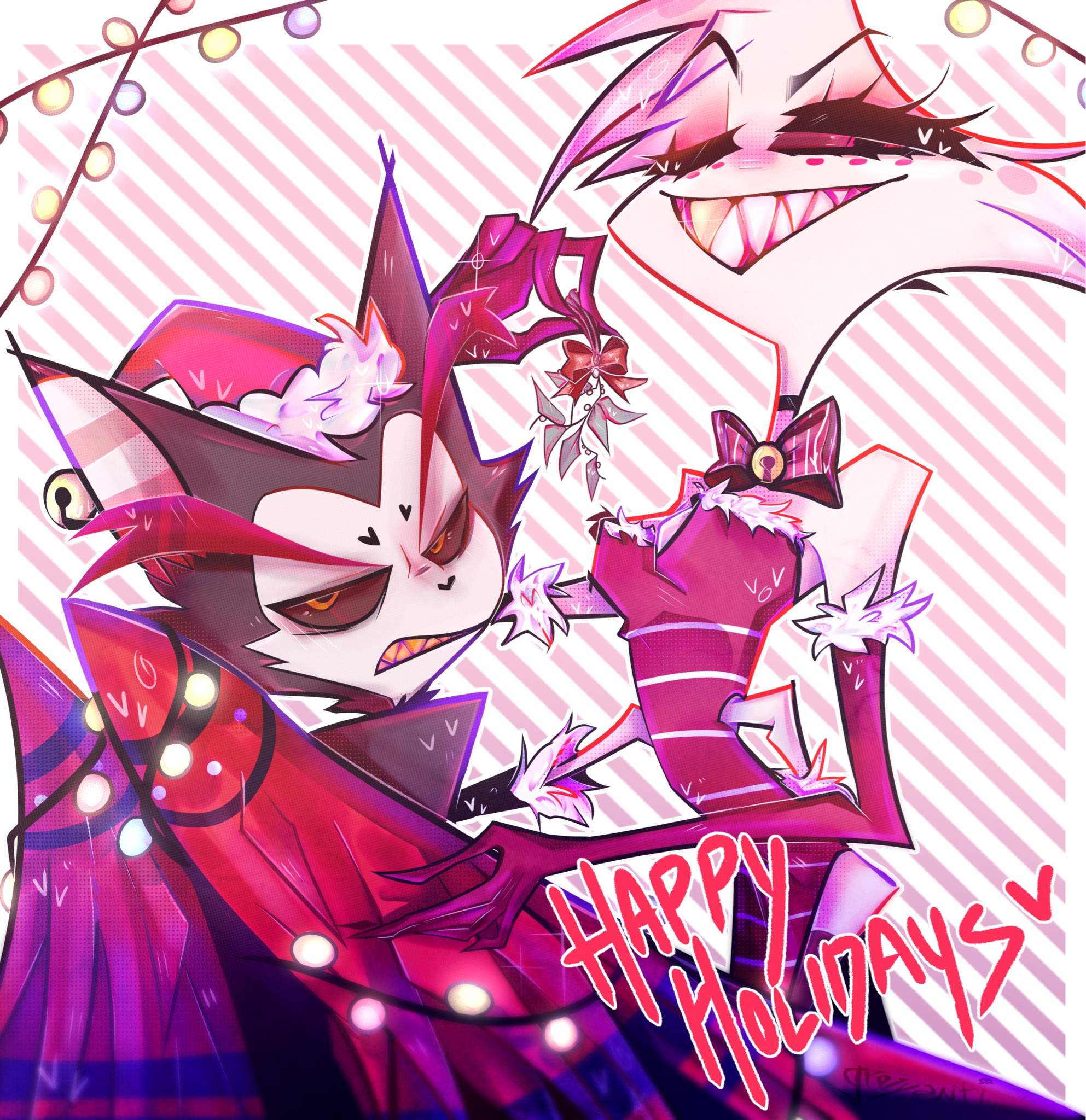 Happy Holdays Sinners 😈🎀 Hazbin Hotel Official Amino