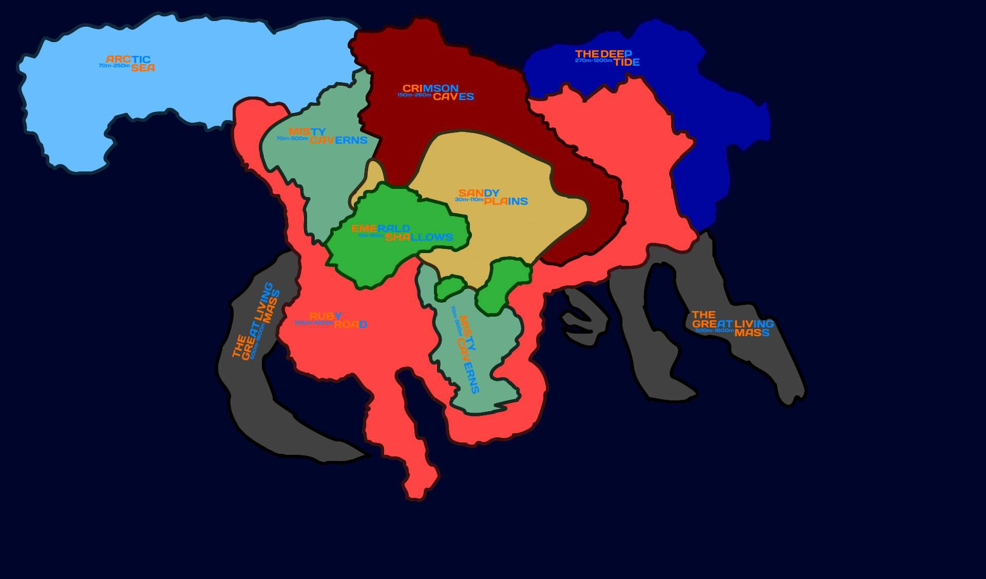 Updated Map | Subnautica - The Depths Of 4546B | Ocean Layer ...