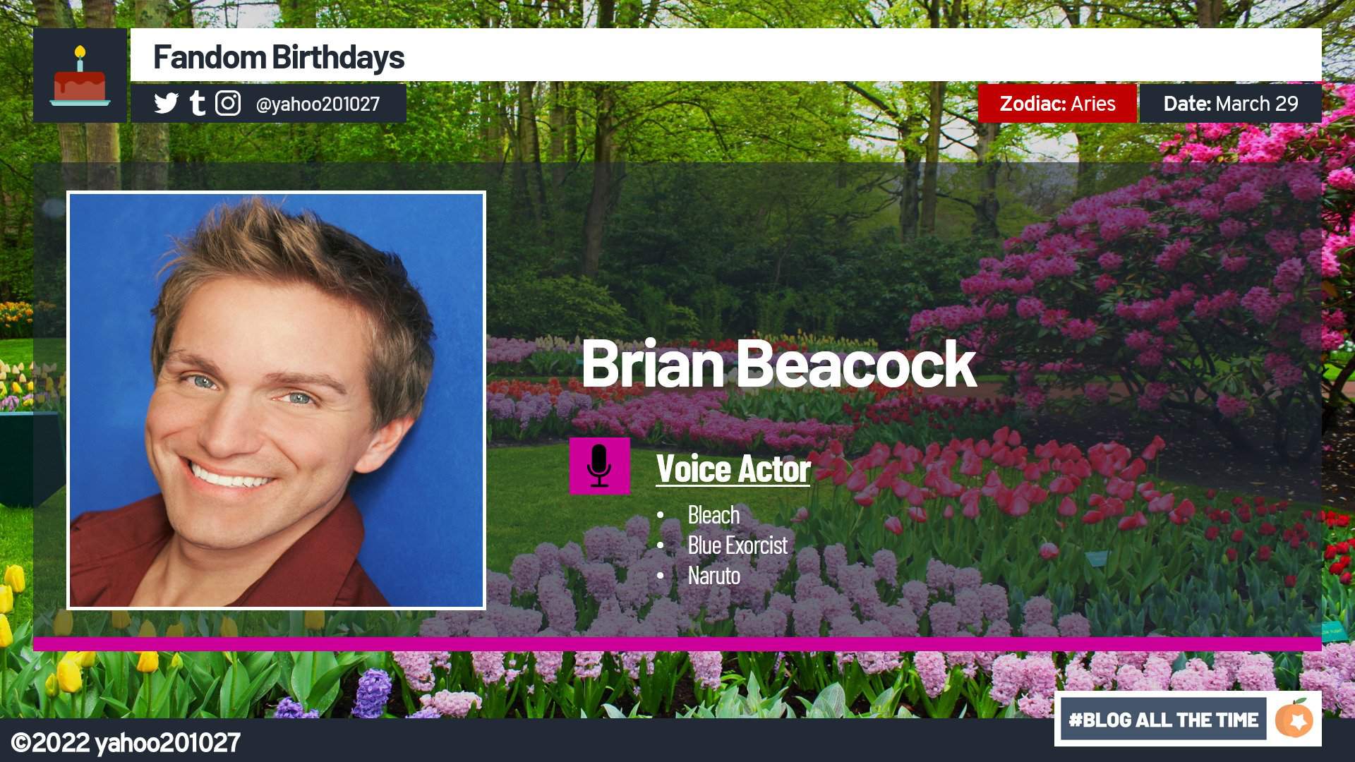 Happy Birthday, Brian Beacock (2022) | Anime Amino