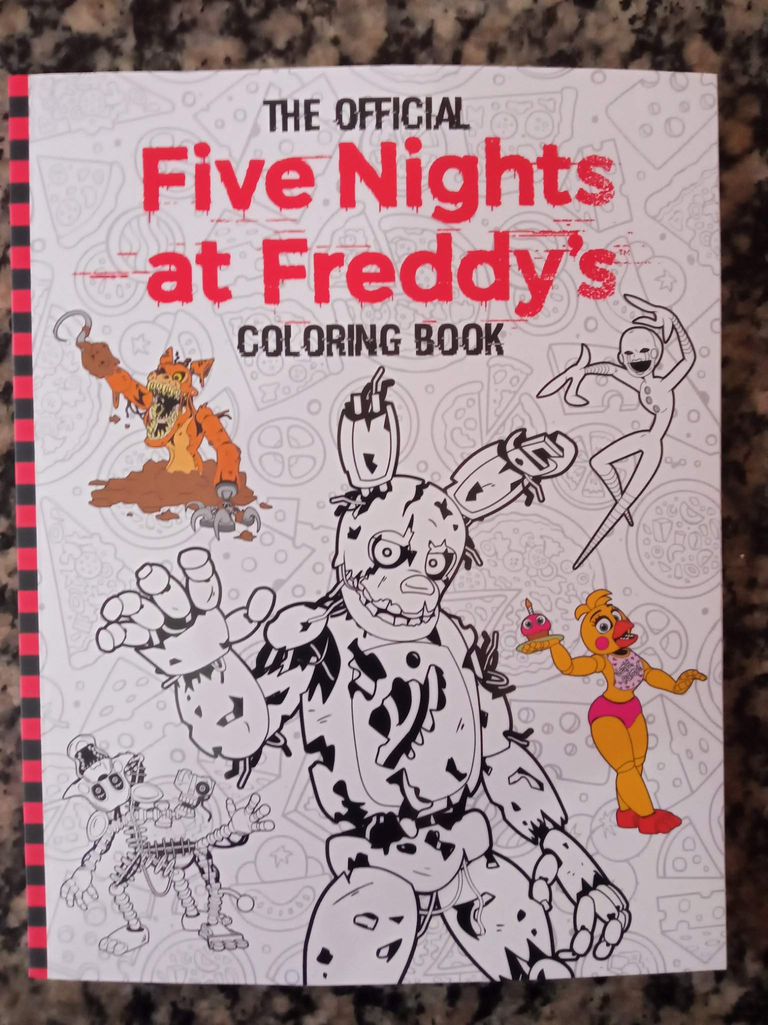 Recebi O Livro De Colorir Oficial De Fnaf Five Nights At Freddys PT