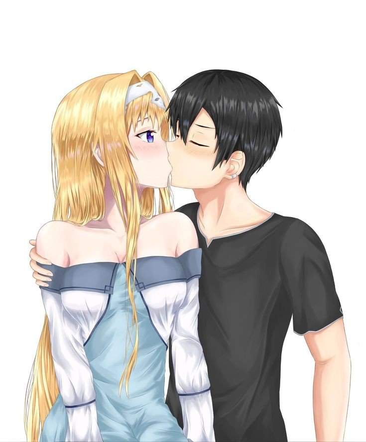 Sword Art Online Alice Und Kirito Kiss Anime Amino