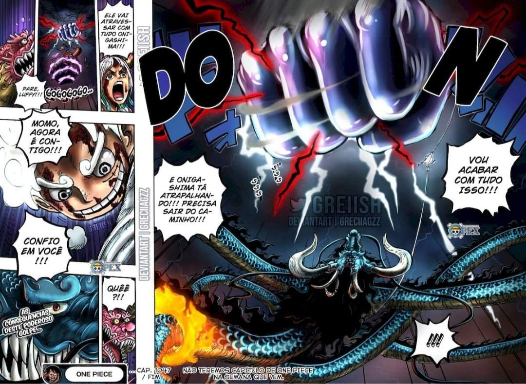 Spoilers Do Manga Sobre A Luta Do Luffy Vs Kaido One Piece Brasil Amino