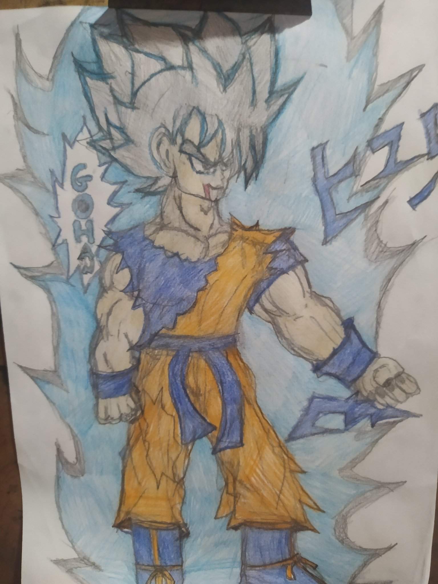 Desenho Goku super Saiyajin instinto superior espero gostem abraço