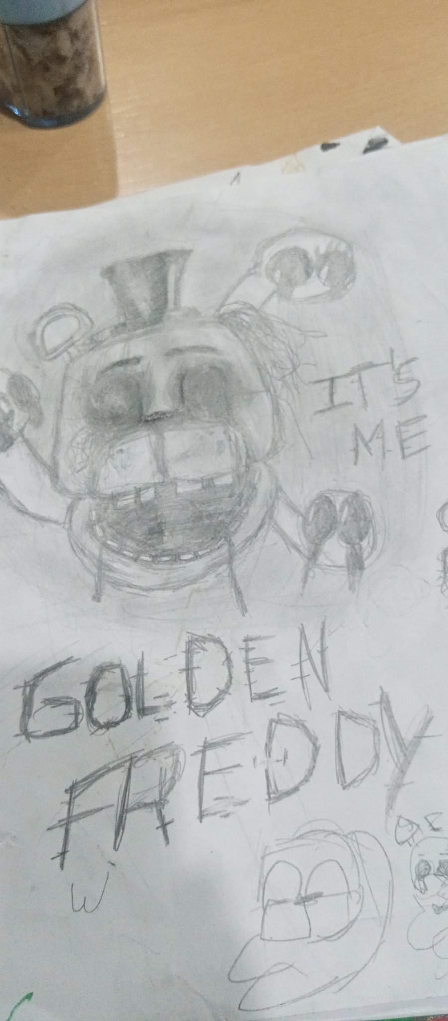 Dibujo de Withered Golden Freddy FNaF Amino Español Amino