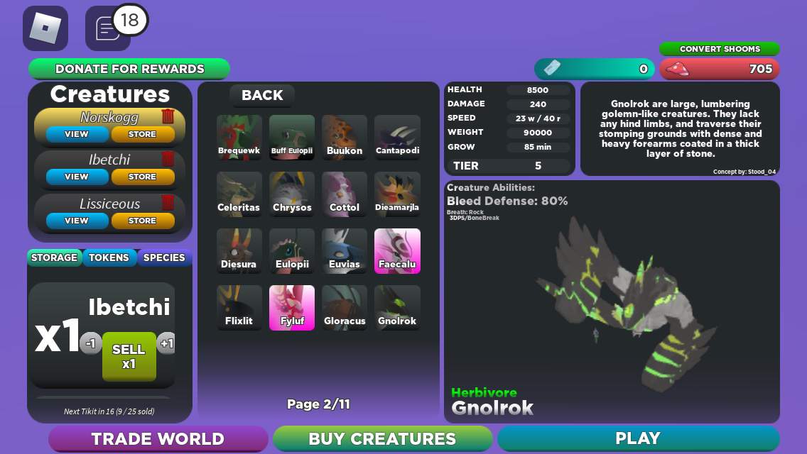 Selling Species Roblox Creatures Of Sonaria Amino