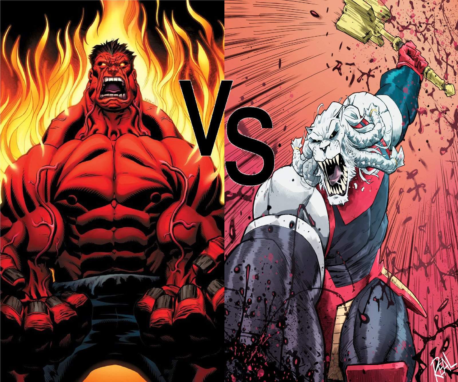 BattleWorld Fight #726 - Red Hulk Vs Battle Beast (Invincible ...