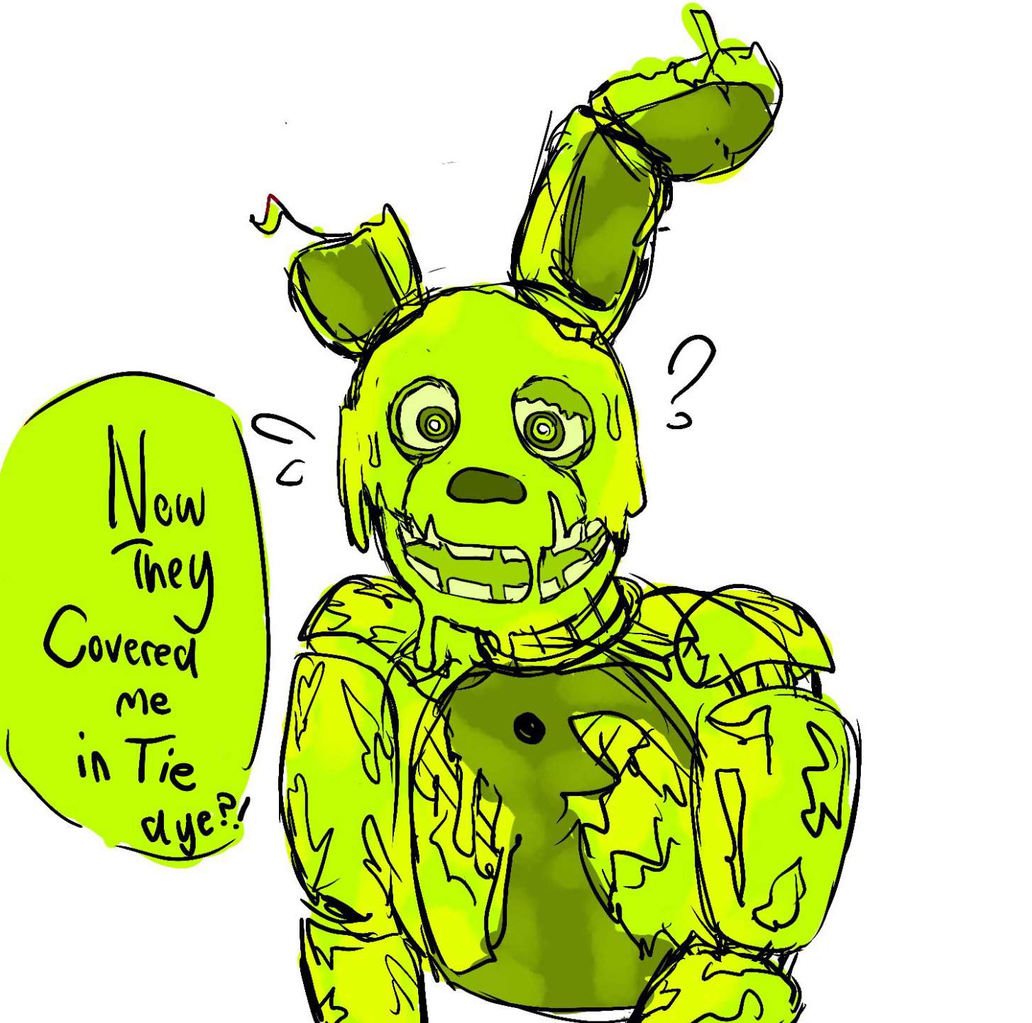 Huh A Tie Dye Springtrap Five Nights At Freddys Amino