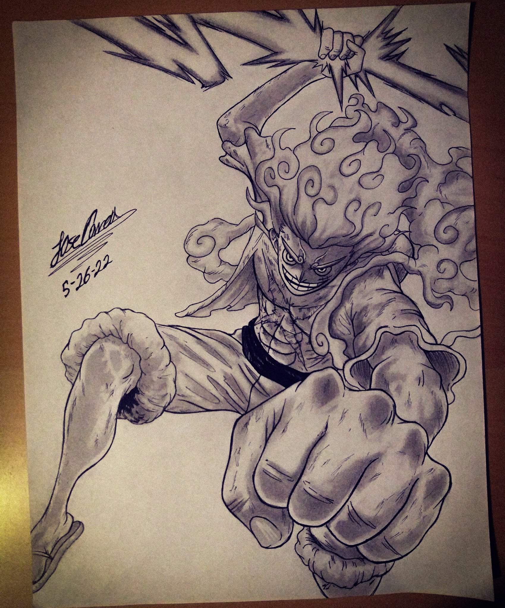 Luffy Gear 5 Drawing Anime Amino