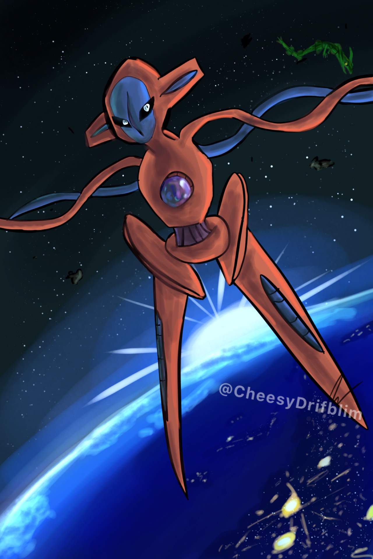 Deoxys (Artwork) | Pokémon Amino