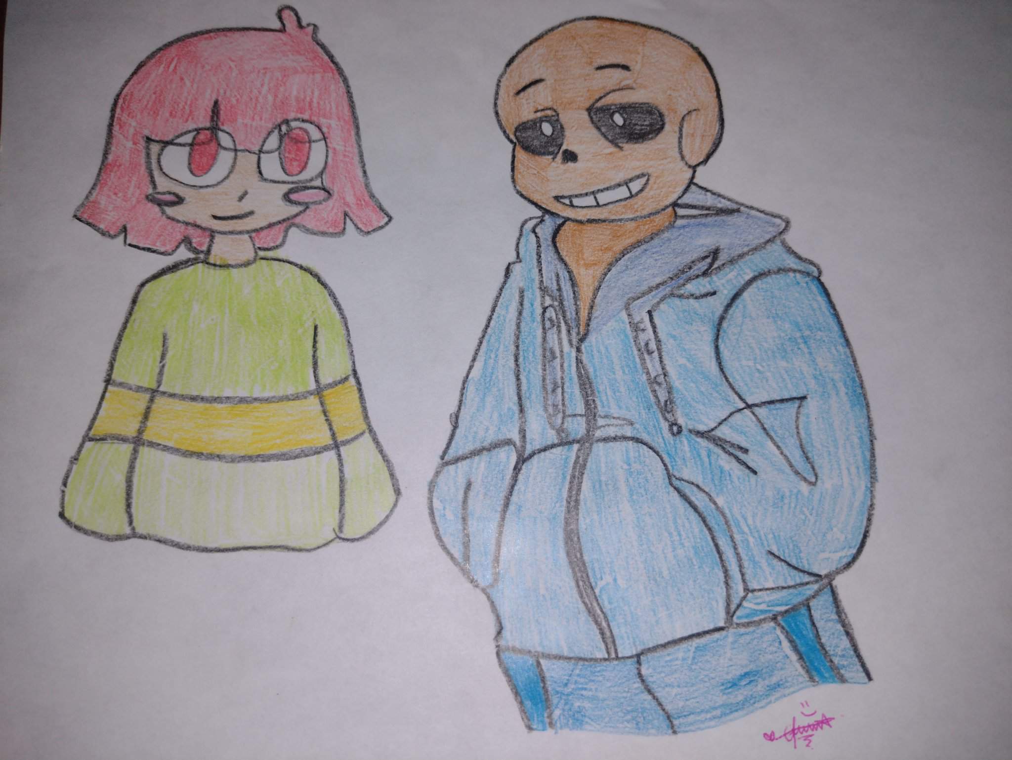 Sans Y Chara Peruanos Dibujo Undertale Espa Ol Amino