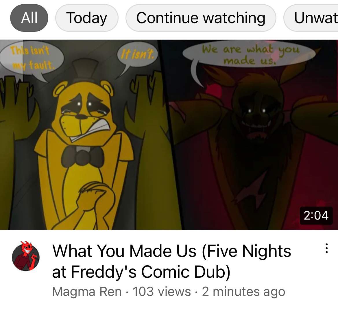 What You Made Us Fnaf Comic Dub Five Nights At Freddys Amino 6344